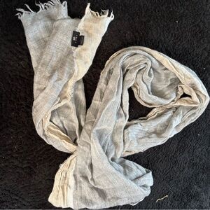 Tumi Gray Baby Alpaca and  Silk Scarf